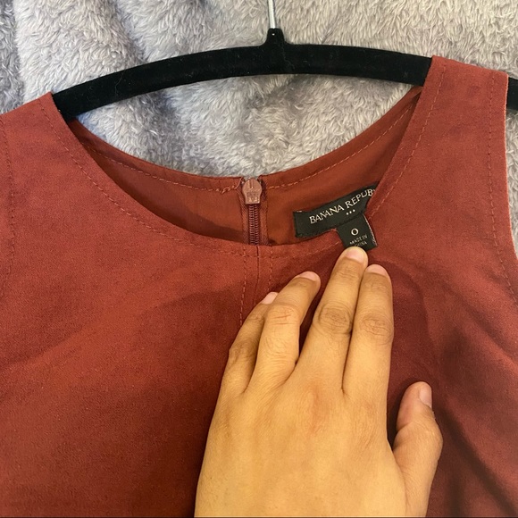 Zara - Sleeveless Faux Suede Dress - Picture 3 of 6